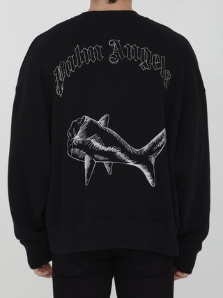 Broken Shark Print Sweatshirt