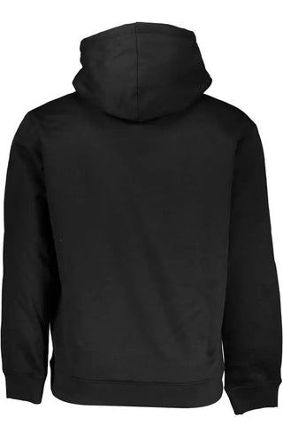 Calvin Klein Clothing Sleek Black Hooded Fleece Sweatshirt