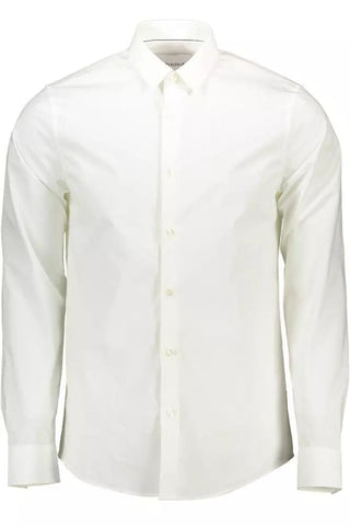 Calvin Klein Clothing Sleek Slim Fit Italian Collar Shirt
