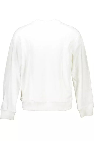 Calvin Klein Clothing Sleek White Cotton Logo Sweatshirt