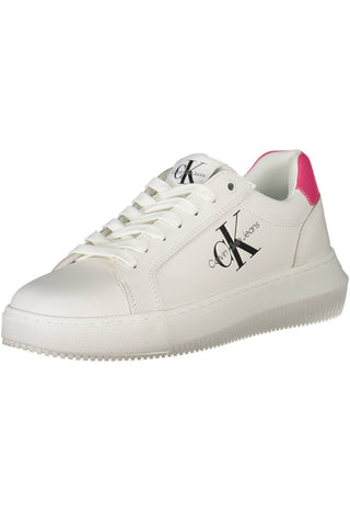 Eco-conscious White Sneakers With Logo Accent