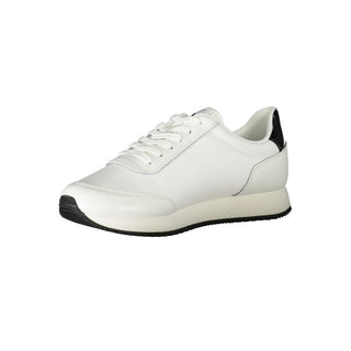 White Polyester Sneaker