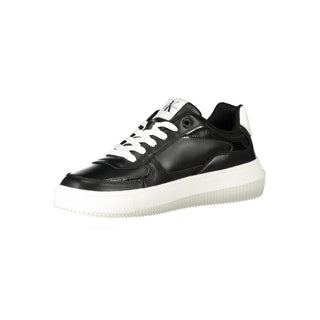 Black Polyester Sneaker