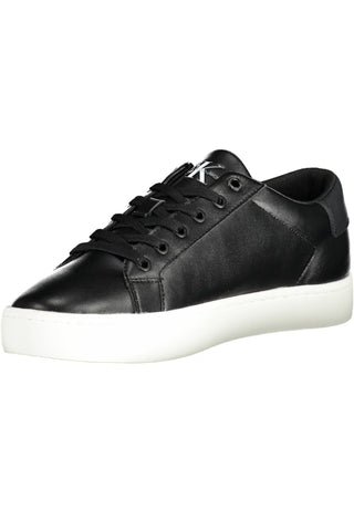 Sleek Black Sports Sneakers With Eco-friendly Touch