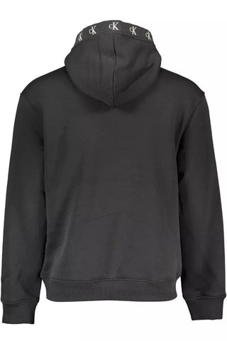 Sleek Hooded Sweatshirt With Contrasting Logo