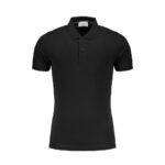 Black Cotton Polo Shirt