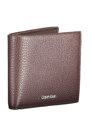 Elegant Brown Leather Wallet With Coin Purse