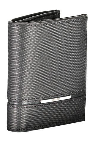 Elegant Black Leather Men's Wallet With Rfid Block