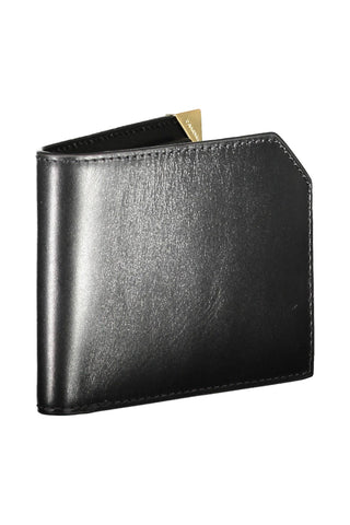 Elegant Black Leather Rfid-blocking Wallet