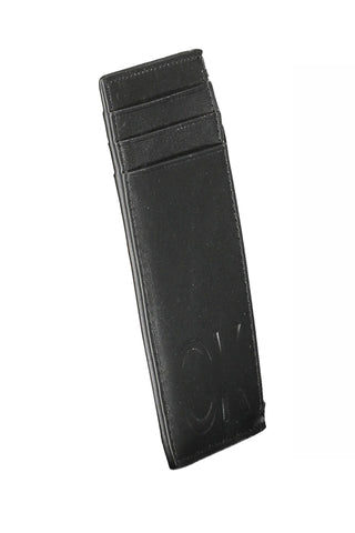 Sleek Leather Zip Wallet In Timeless Black