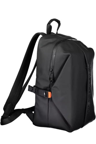 Eco-sleek Black Backpack With Laptop Compartment