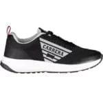 Carrera Men Black / EU41/US8 Sleek Black Sneakers with Contrasting Accents