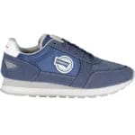 Carrera Men Blue / EU40/US7 Sleek Blue Sneakers with Eco-Leather Detailing