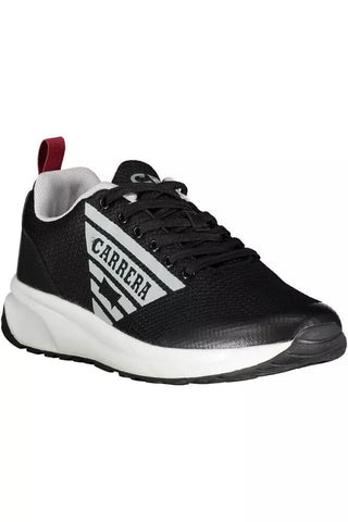 Carrera Men Sleek Black Sneakers with Contrasting Accents