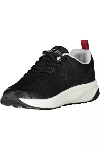 Carrera Men Sleek Black Sneakers with Contrasting Accents