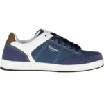 Eco-conscious Blue Sneakers With Contrasting Details