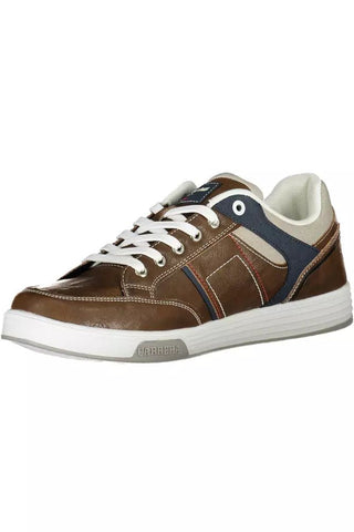 Eclectic Brown Carrera Sneakers With Contrasting Accents