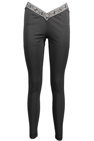 Chic Contrast Detail Elasticated Leggings