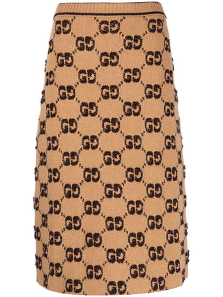 Gucci Cruise Skirts Camel