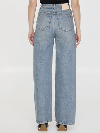 High-waisted Denim Jeans