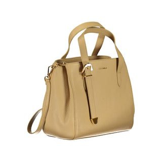 Beige Leather Handbag