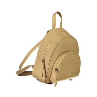 Beige Leather Backpack