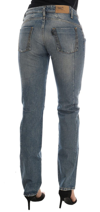 Costume National Clothing Blue / W26 / Material: 98% Cotton, 2% Elastane Chic Blue Slim Fit Designer Jeans