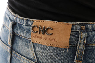 Costume National Clothing Blue / W26 / Material: 98% Cotton, 2% Elastane Chic Blue Slim Fit Designer Jeans