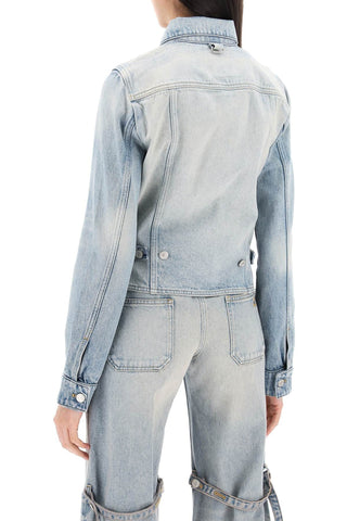 Courreges Tie Clips denim trucker jacket for