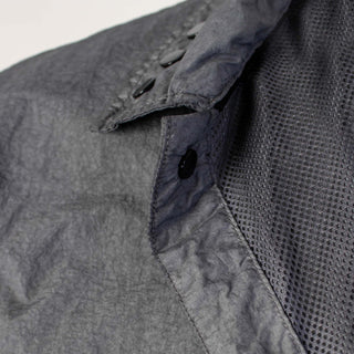 Tech Fabric Black Overshirt Jacket