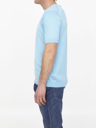 Light-blue Cotton Jumper