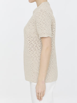 Crochet Knit T-shirt