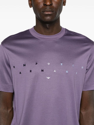 Emporio Armani T-shirts And Polos Purple