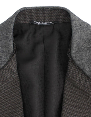 Dolce & Gabbana Blazers IT48 | M / Brown / Material: 88% Wool, 12% Silk Elegant Slim Fit Double Breasted Blazer