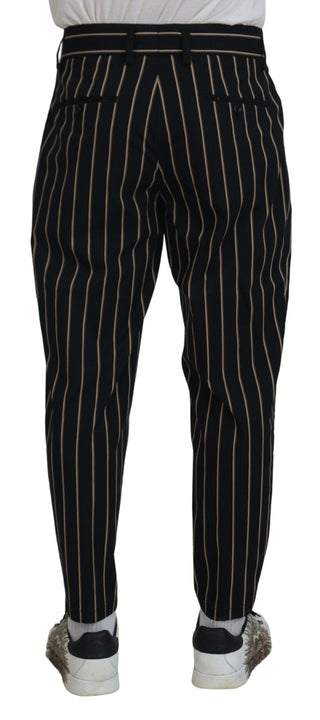 Dolce & Gabbana Clothing Elegant Striped Chino Tapered Pants