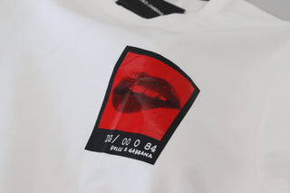 Dolce & Gabbana Clothing White / IT52 | L / Material: 59% Cotton 38% Nylon 3% Elastane White Printed Short Sleeves Men T-shirt