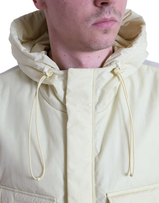 Dolce & Gabbana Clothing Yellow / IT48 | M / Material: 53% Nylon 47% Polyester Sunshine Yellow Hooded Vest Jacket