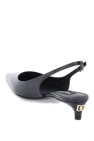 Dolce & Gabbana Earrings patent leather slingback pumps