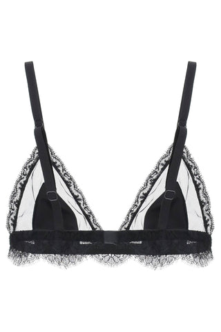 Dolce & Gabbana Earrings triangle satin and lace bra