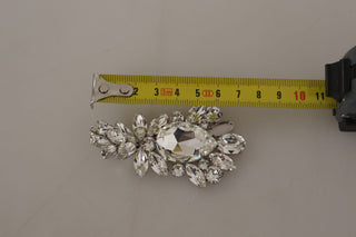 Dolce & Gabbana Jewelry White White Large Baroque Crystal Women Brooch