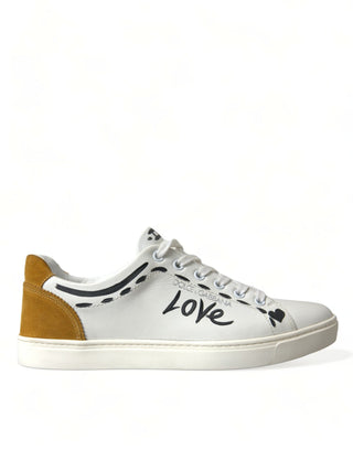 Dolce & Gabbana Men White / EU39.5/US6.5 / Material: 100% Calfskin Leather Sleek White Low Top Leather Sneakers