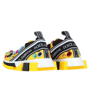 Dolce & Gabbana Shoes Yellow / EU36/US6 Yellow Polyester Sneaker