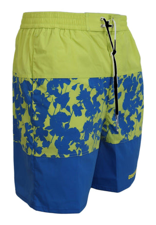 Dsquared² Clothing Blue / IT48 | M / Material: 92% Polyamide, 8% Elastane Exquisite Blue Green Swim Shorts Boxer