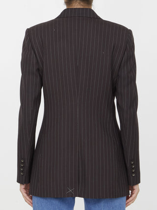 Pinstriped Wool Jacket