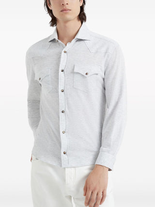 Brunello Cucinelli Shirts Grey