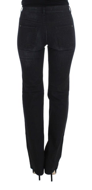 Ermanno Scervino Clothing Blue / W26 / Material: 98% Cotton, 2% Polymer Chic Slim Fit Bootcut Denim Jeans