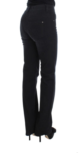 Ermanno Scervino Clothing Blue / W26 / Material: 98% Cotton, 2% Polymer Chic Slim Fit Bootcut Denim Jeans