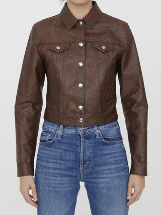 Etro Clothing Paisley jacquard fabric jacket