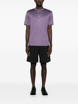 Emporio Armani T-shirts And Polos Purple