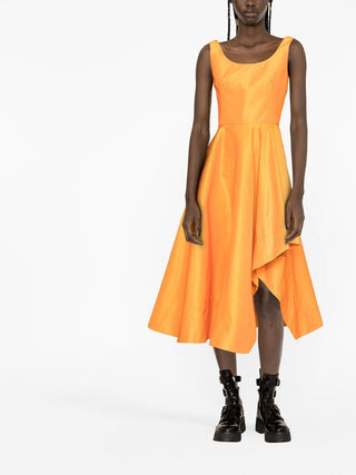 Alexander Mcqueen Dresses Orange